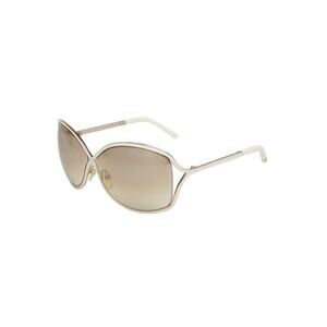 Tom Ford Rickie TF179 White Gold Oversized Butterfly Sunglasses 64-11-120